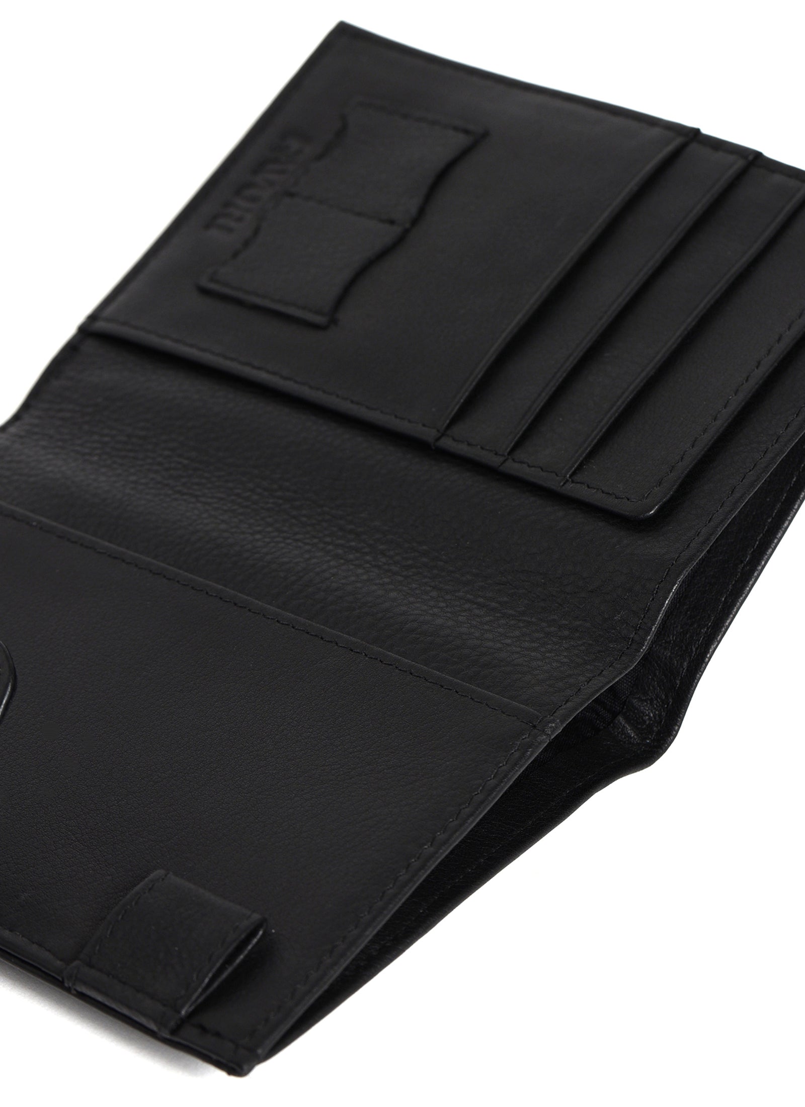 Filato Passport Leather Wallet With RFID | Black