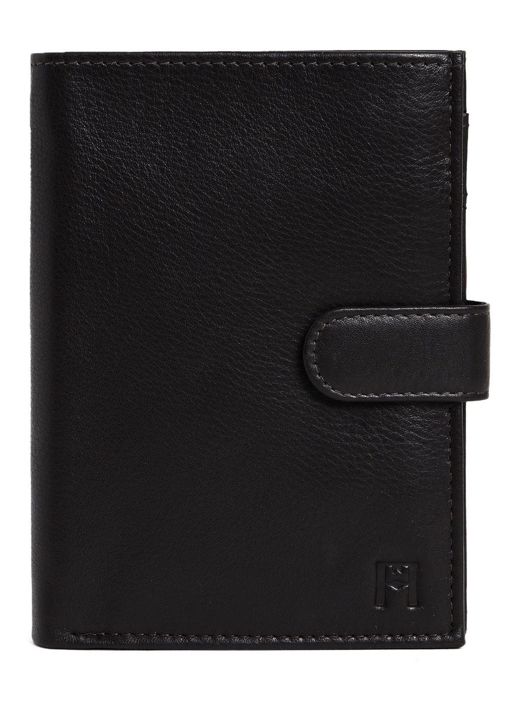 Filato Passport Leather Wallet With RFID | Dark Brown