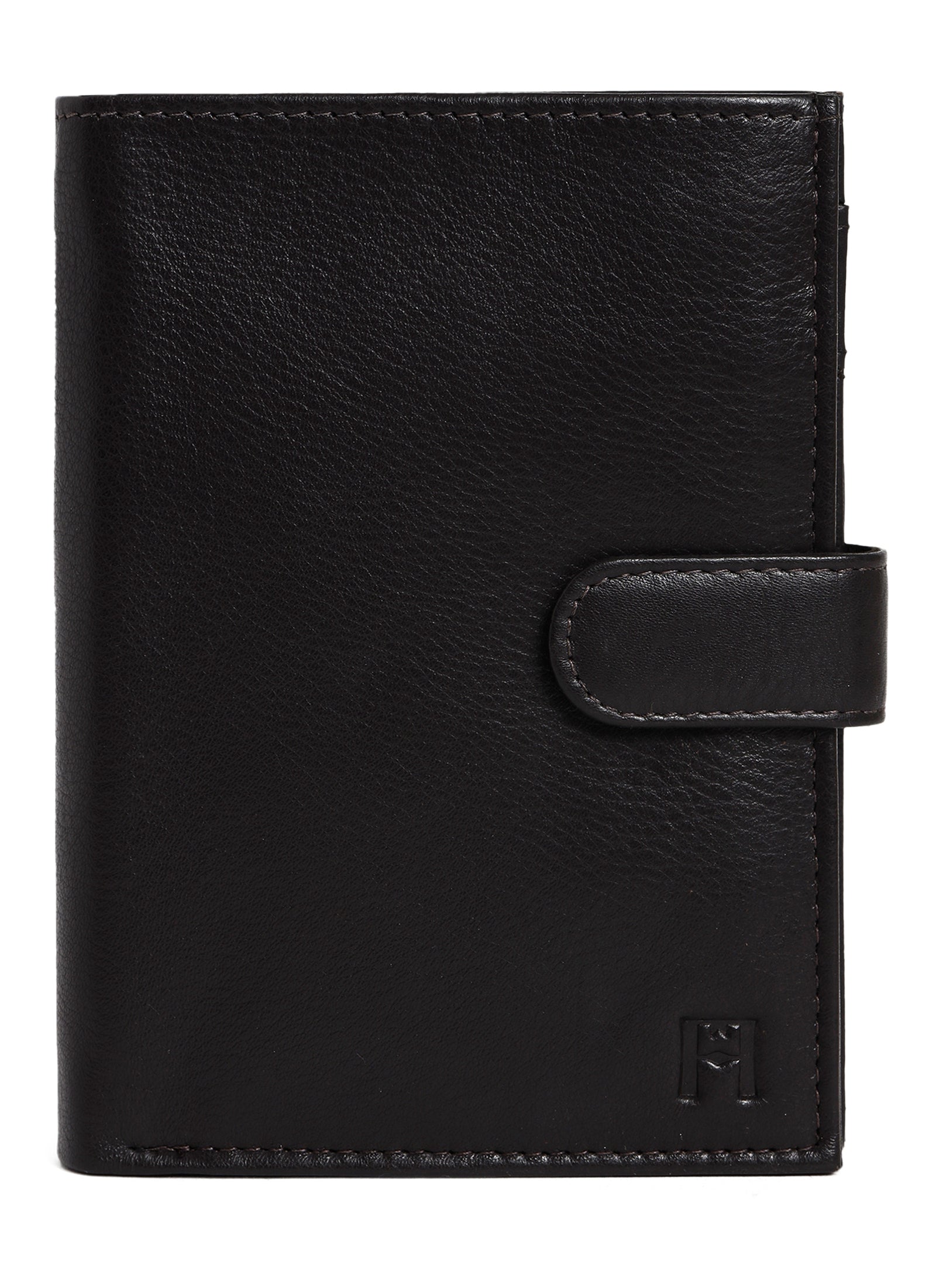 Filato Passport Leather Wallet With RFID | Dark Brown