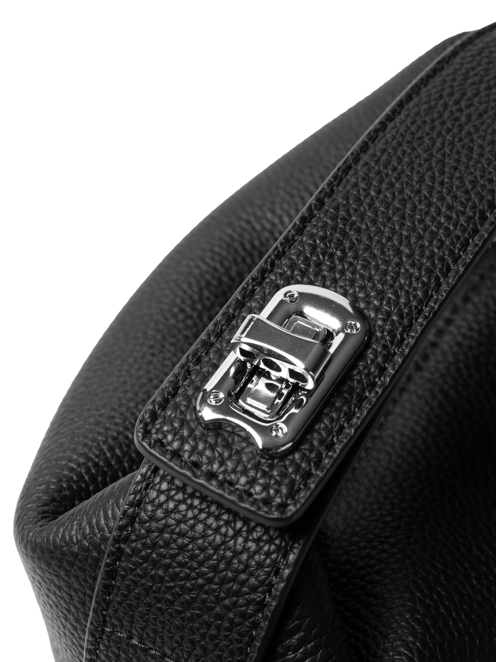 Liora Pebble - Ladies Leather Handbag  | Black