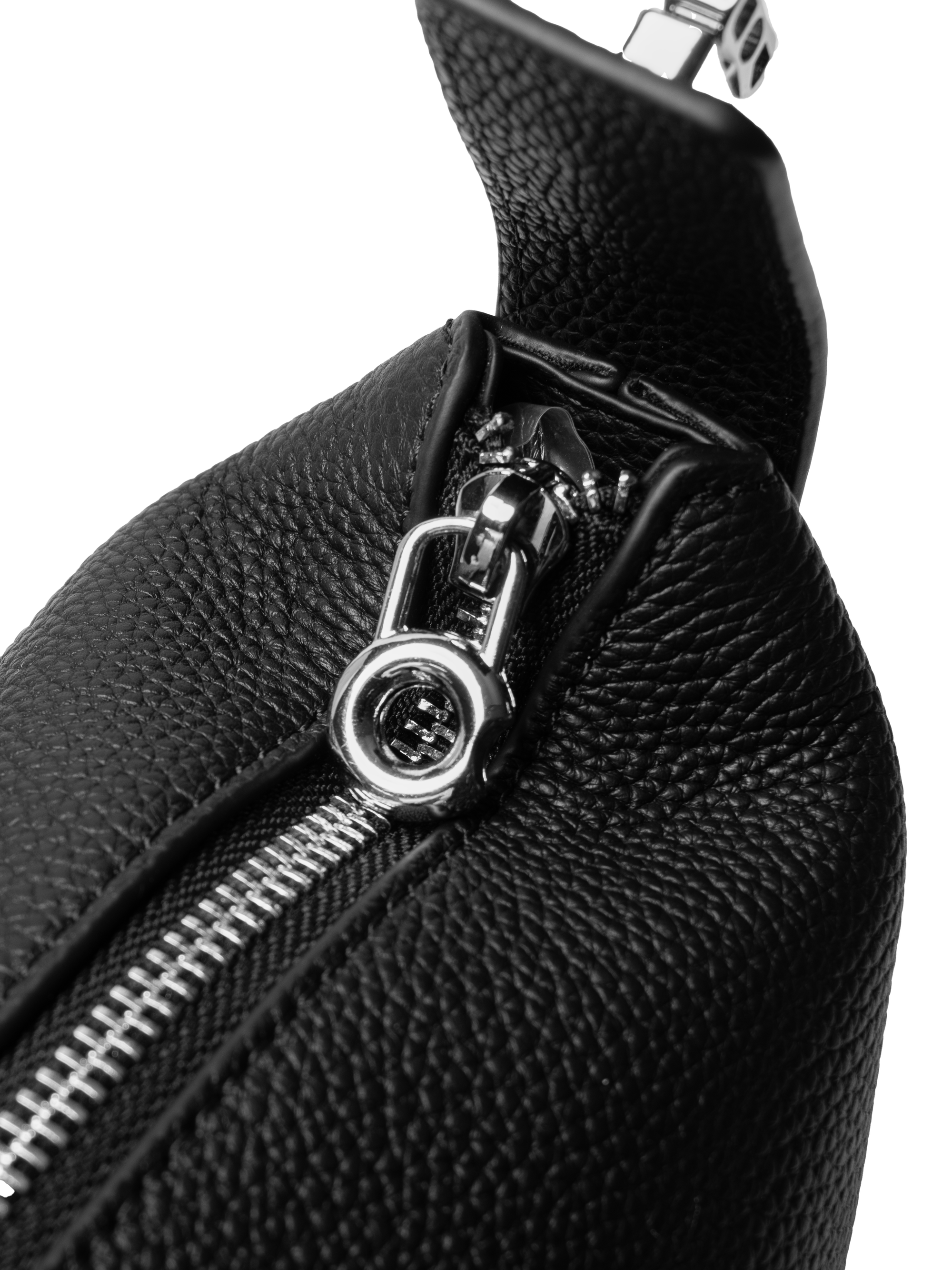 Liora Pebble - Ladies Leather Handbag  | Black