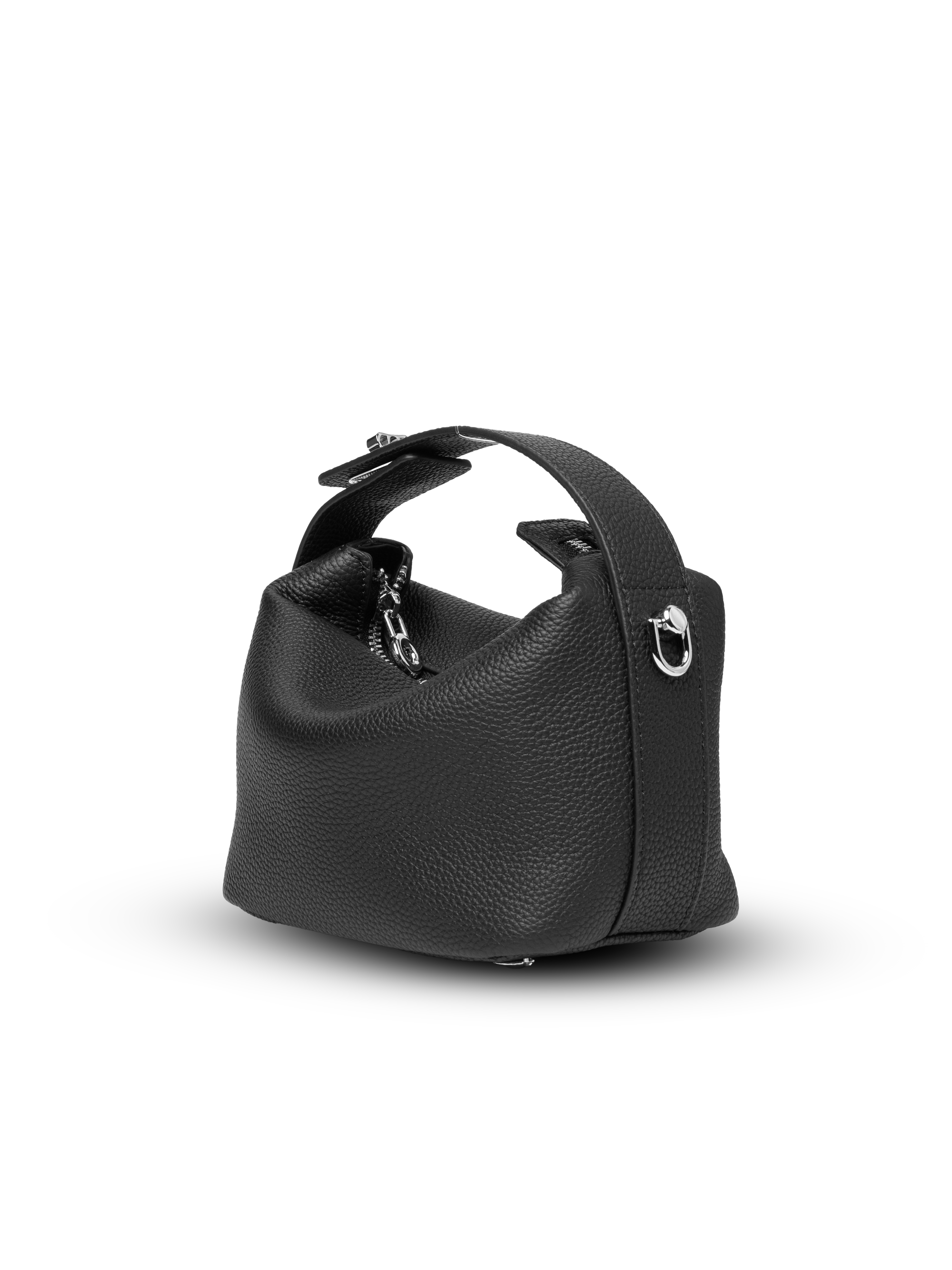 Liora Pebble - Ladies Leather Handbag  | Black