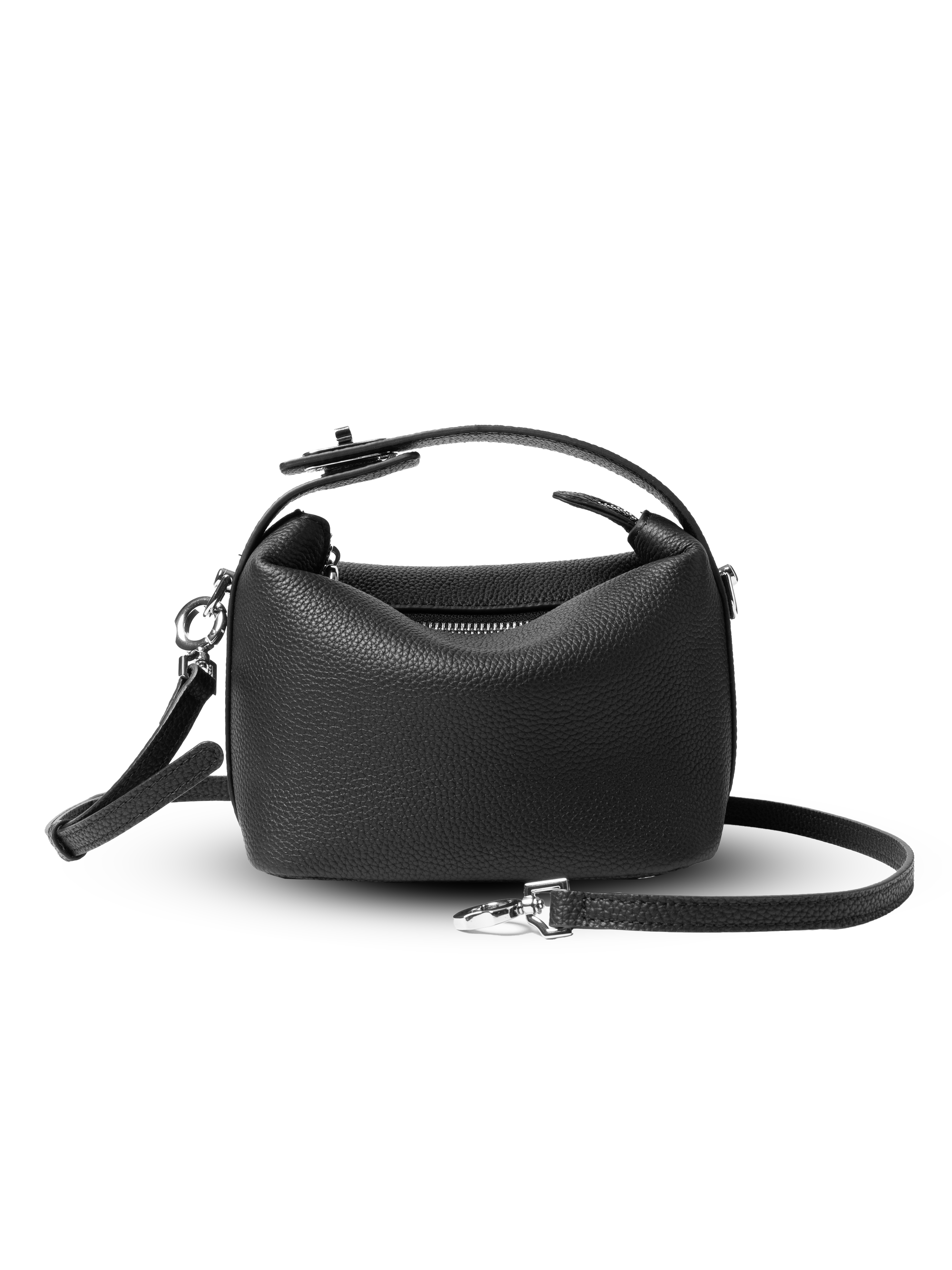 Liora Pebble - Ladies Leather Handbag  | Black