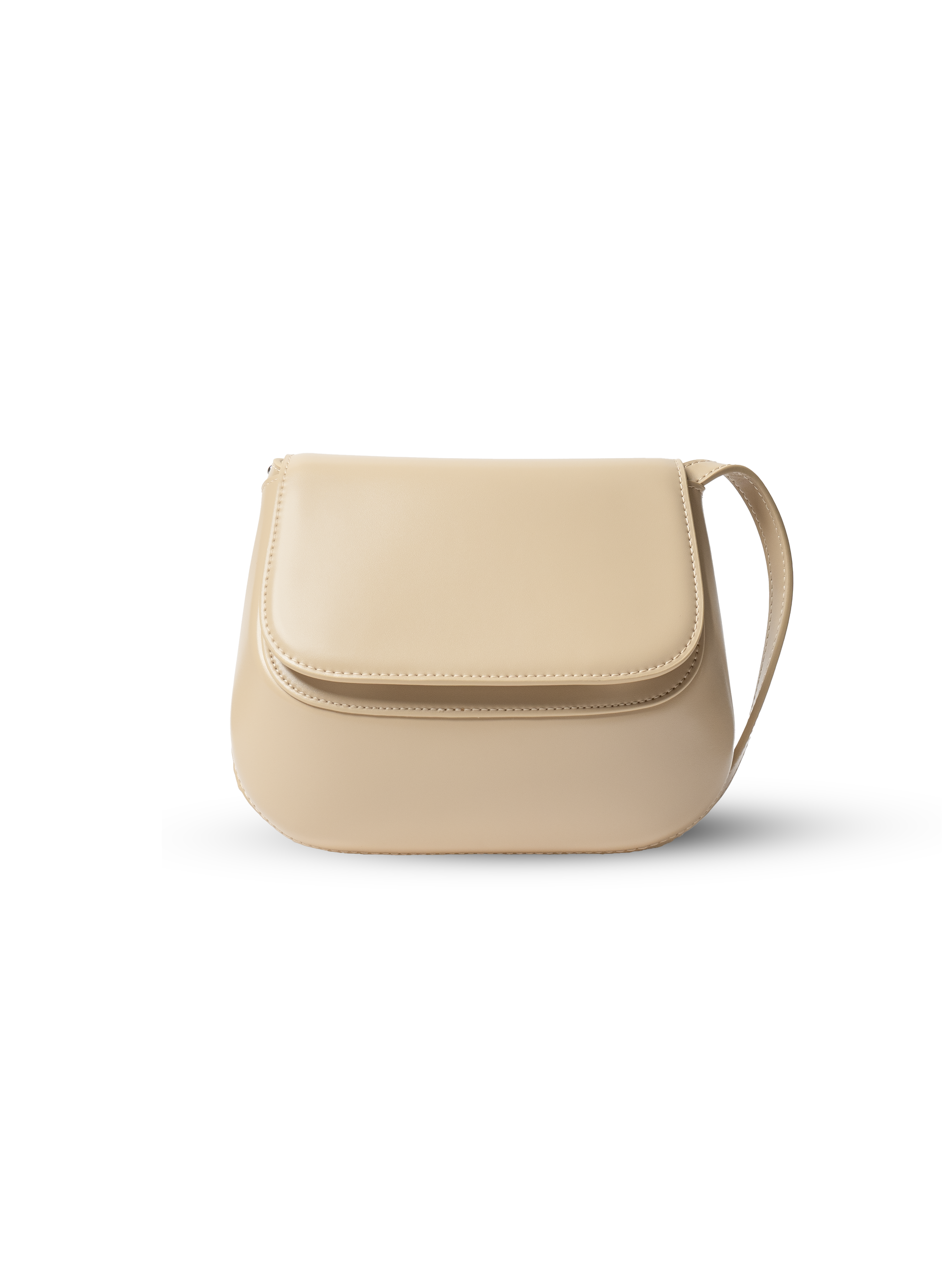 Luna - Ladies Leather Structured Bag I Beige
