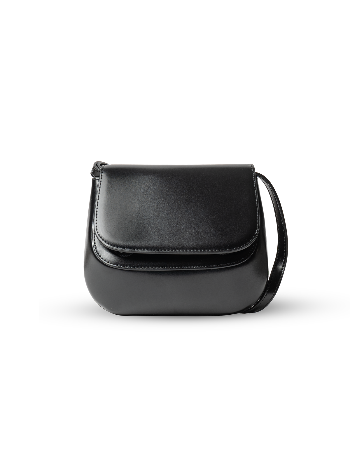 Luna - Ladies Leather Structured Bag I Black