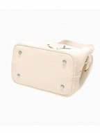 Noelle - Ladies Bucket Bag with Teddy Bear charm, faux leather | Ivory