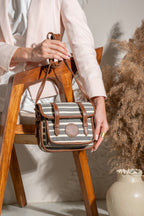 Retro Stripe Ladies Cross Body Bag