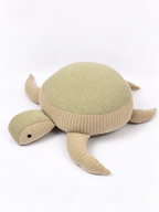 Turtle Cotton Knitted Stuffed Toy For Babies And Kids | Sage Green