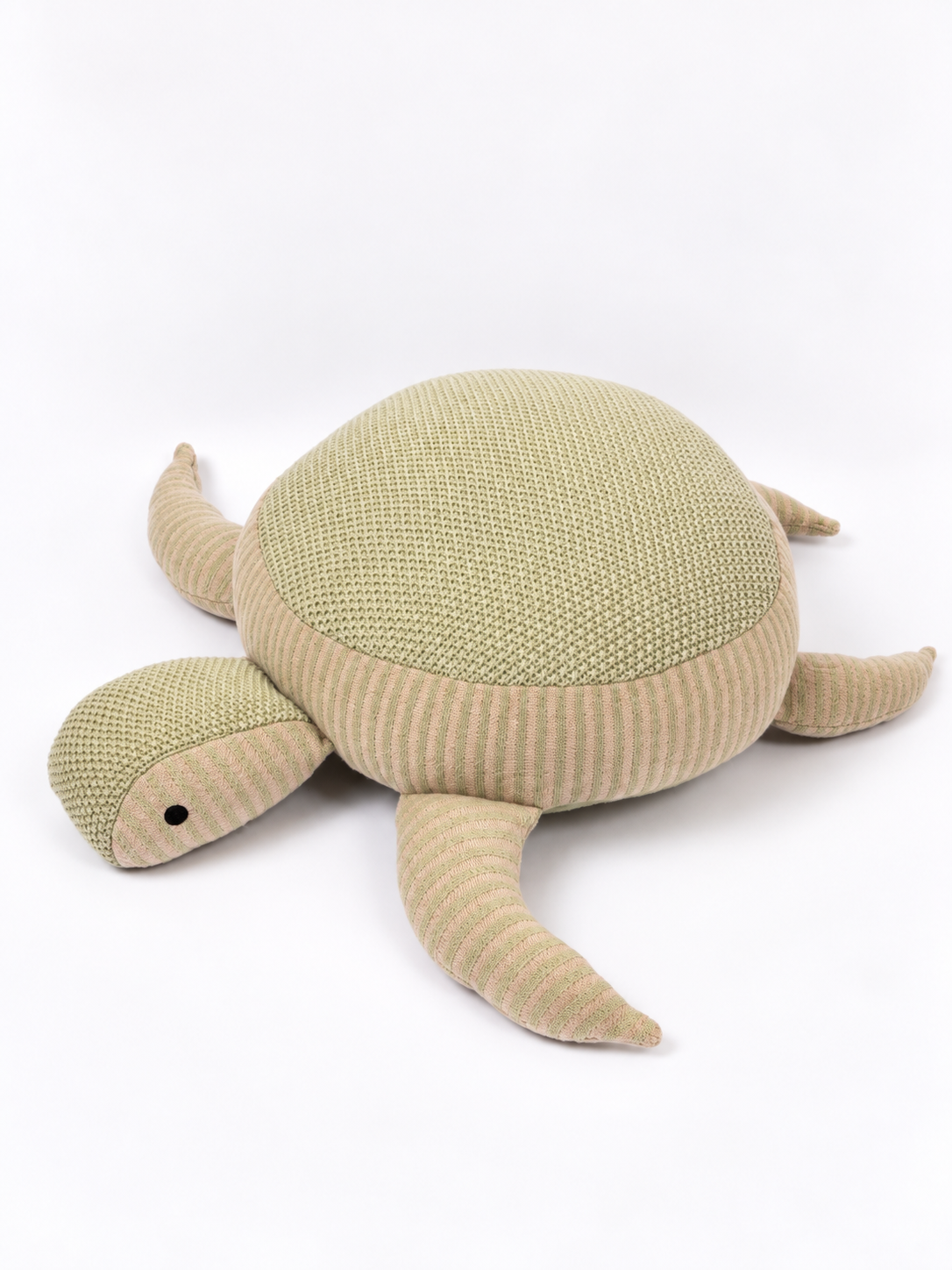 Turtle Cotton Knitted Stuffed Toy For Babies And Kids | Sage Green