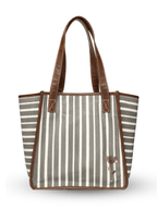 Retro Stripe Ladies Work Tote