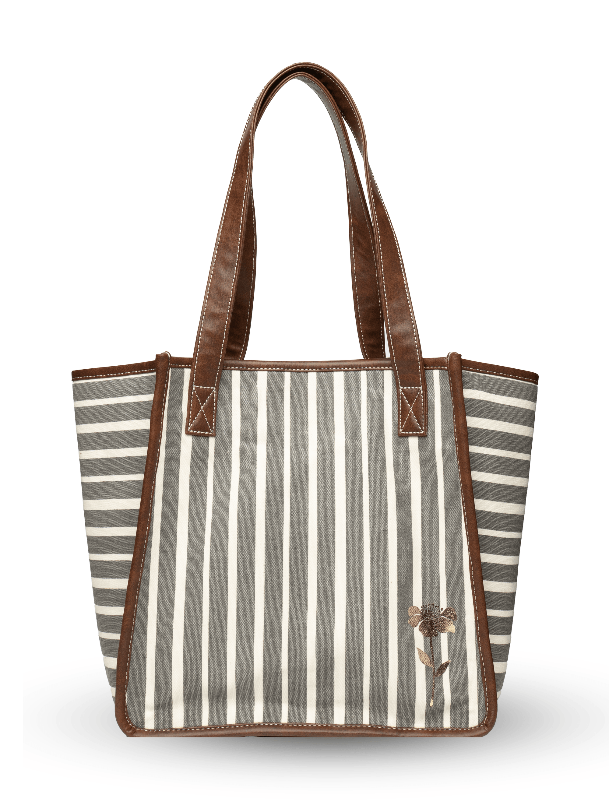 Retro Stripe Ladies Work Tote
