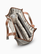 Retro Stripe Ladies Work Tote