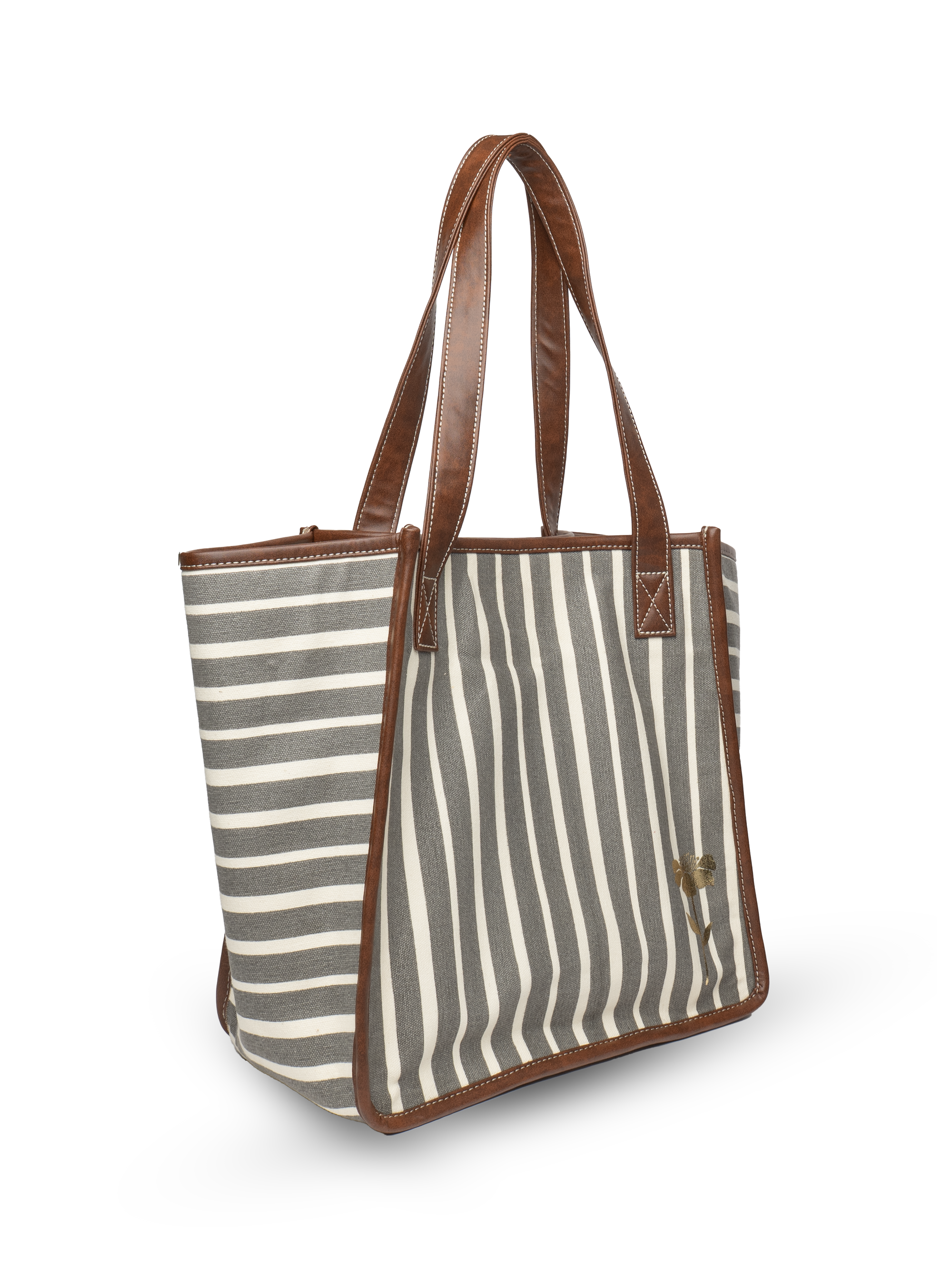 Retro Stripe Ladies Work Tote