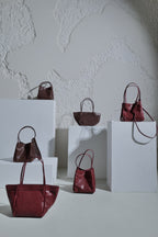 Scatto - Ladies Leather Hand Bag I Dark Brown