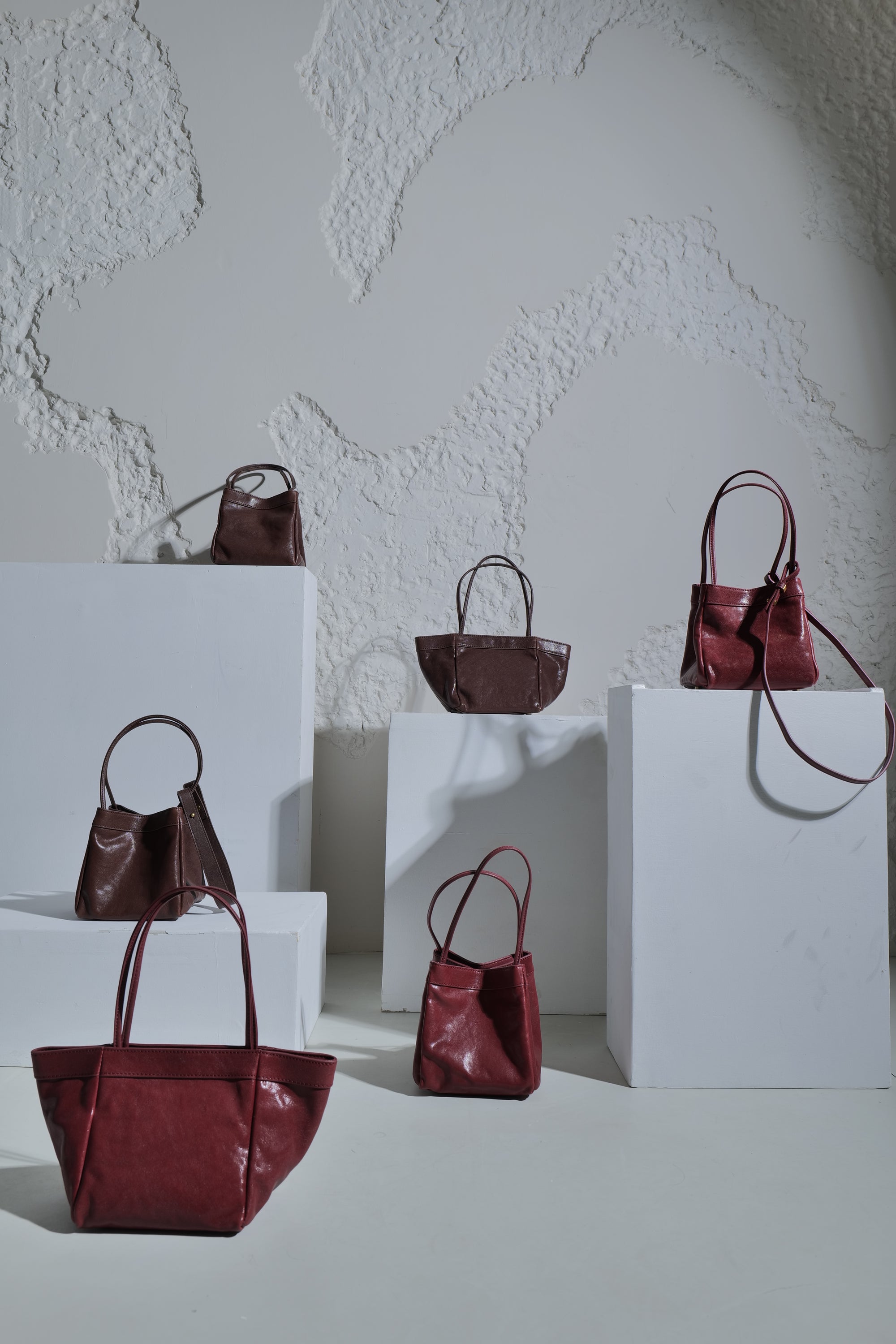 Scatto - Ladies Leather Hand Bag I Dark Brown