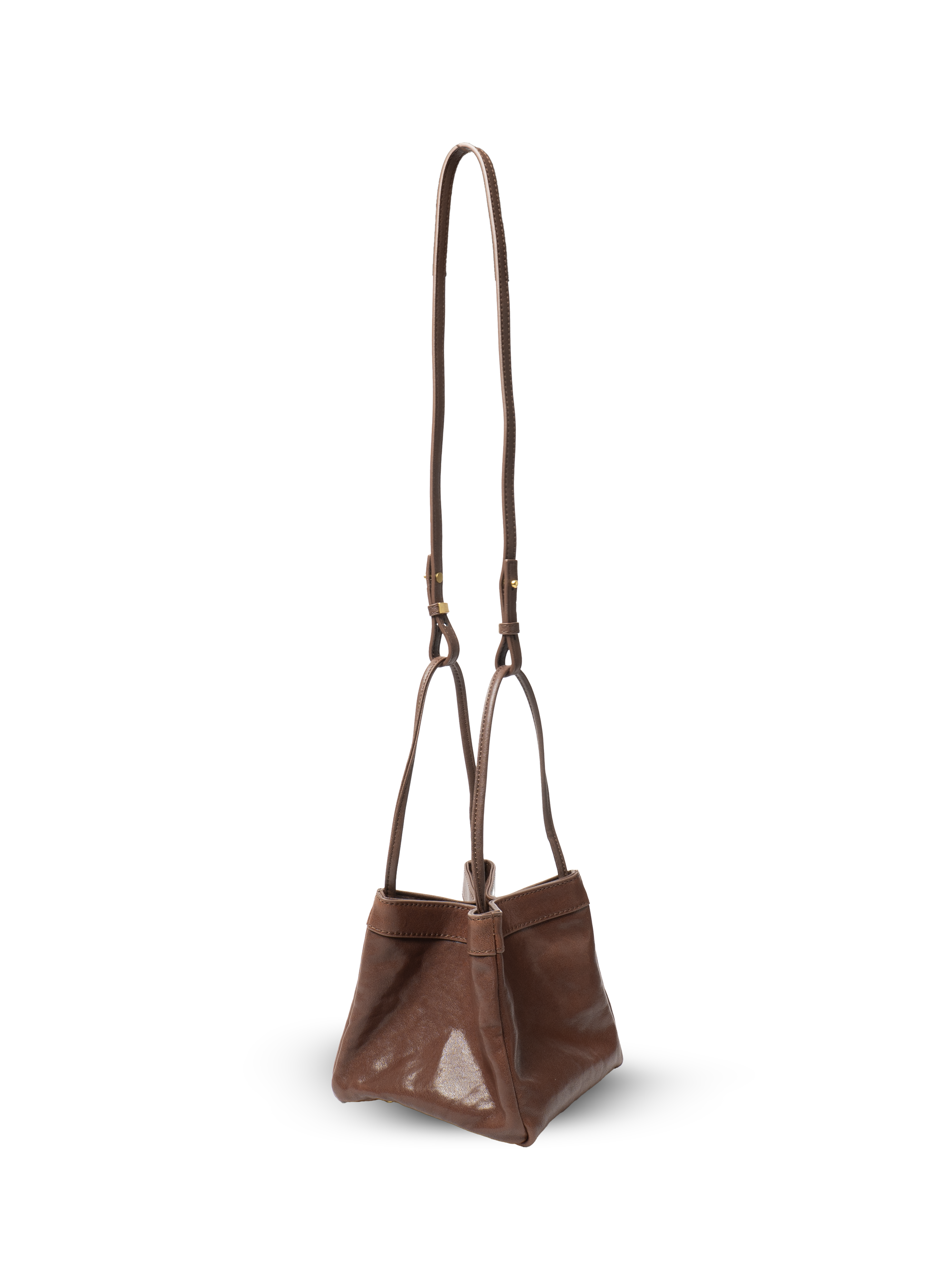 Scatto - Ladies Leather Hand Bag I Dark Brown