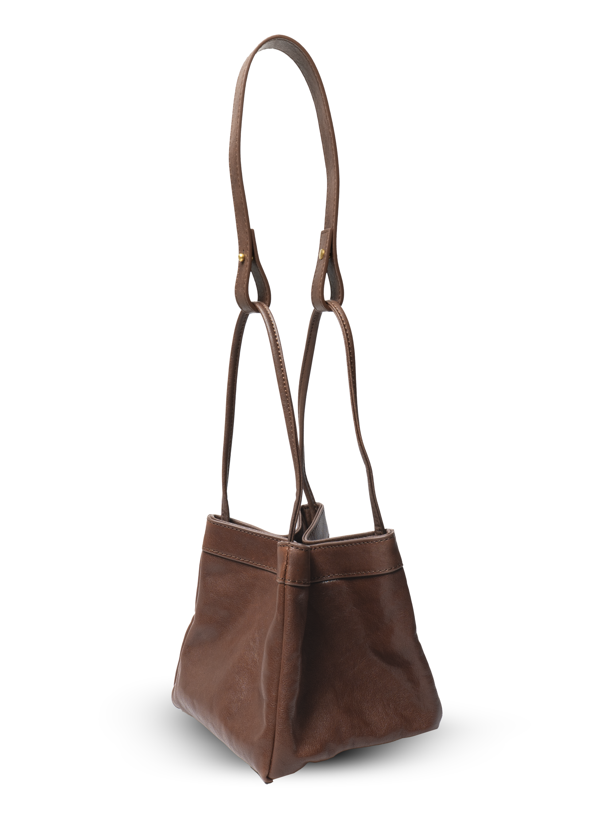 Scatto - Ladies Leather Hand Bag I Dark Brown