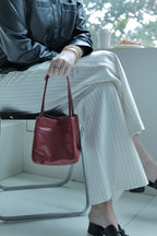 Scatto - Ladies Leather Hand Bag I Dark Red