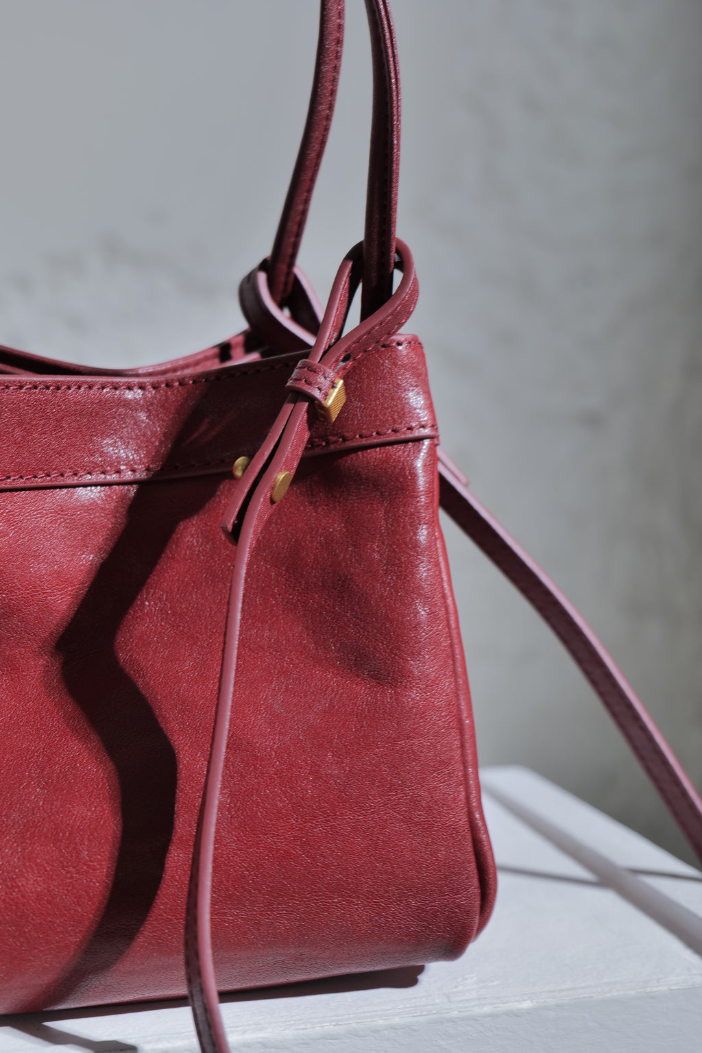 Scatto - Ladies Leather Hand Bag I Dark Red