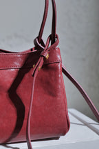 Scatto - Ladies Leather Hand Bag I Dark Red
