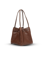 Scatto - Ladies Leather Hand Bag I Dark Brown