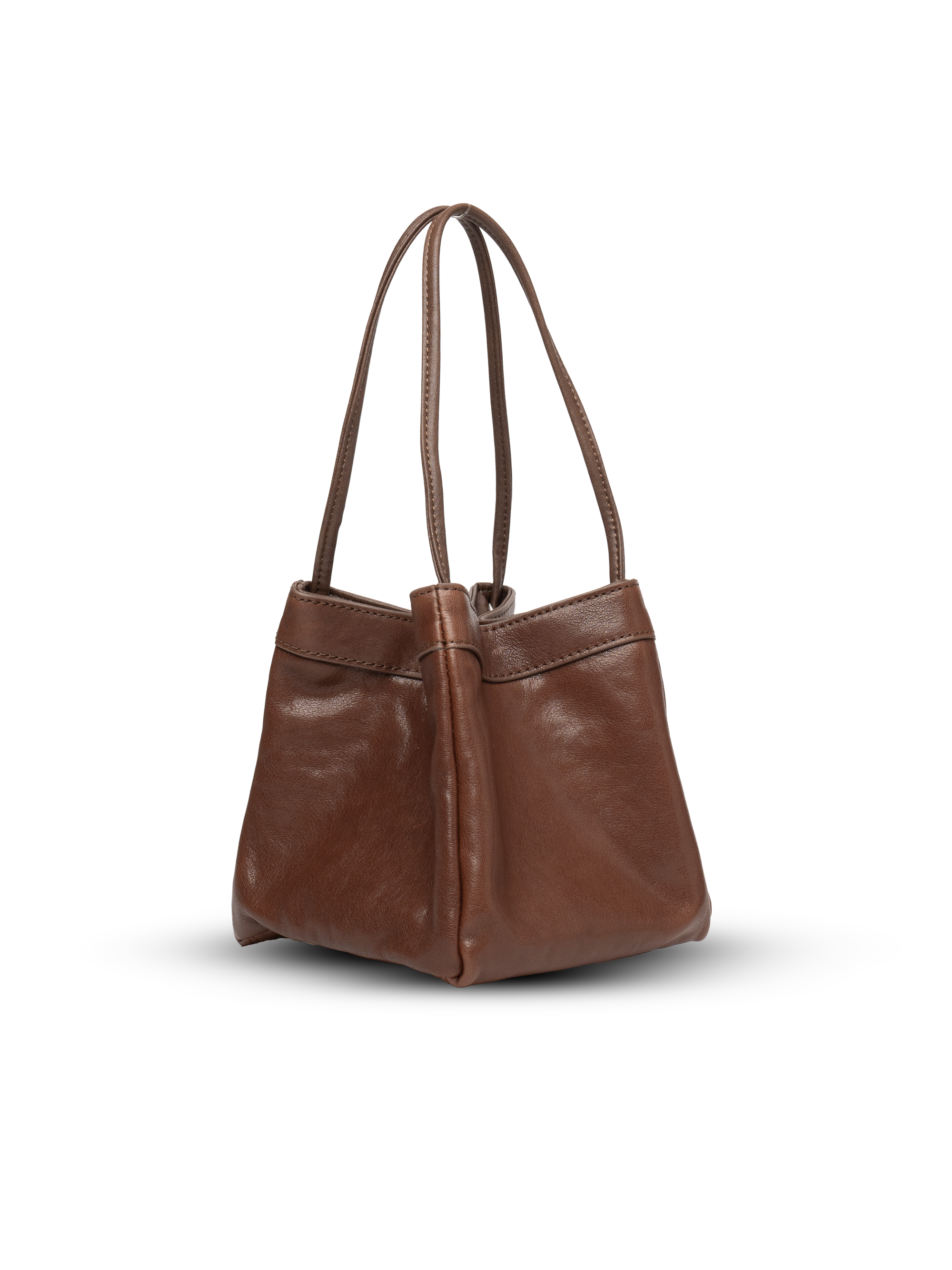 Scatto - Ladies Leather Hand Bag I Dark Brown