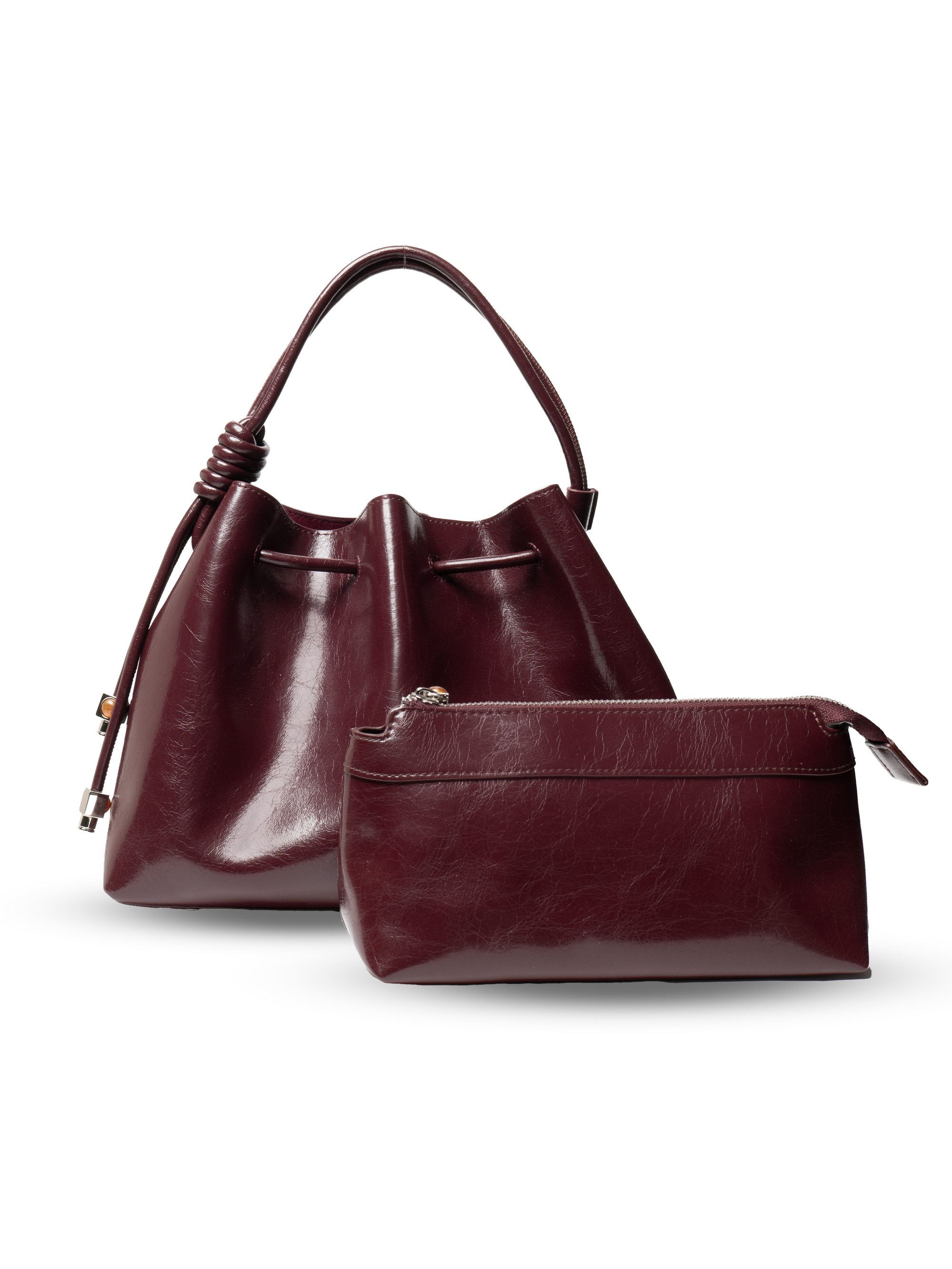 Terra - Ladies Leather Satchel Bag | Bordo