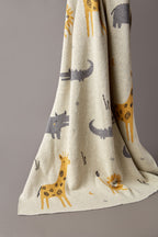 Baby Blanket With Animal Design