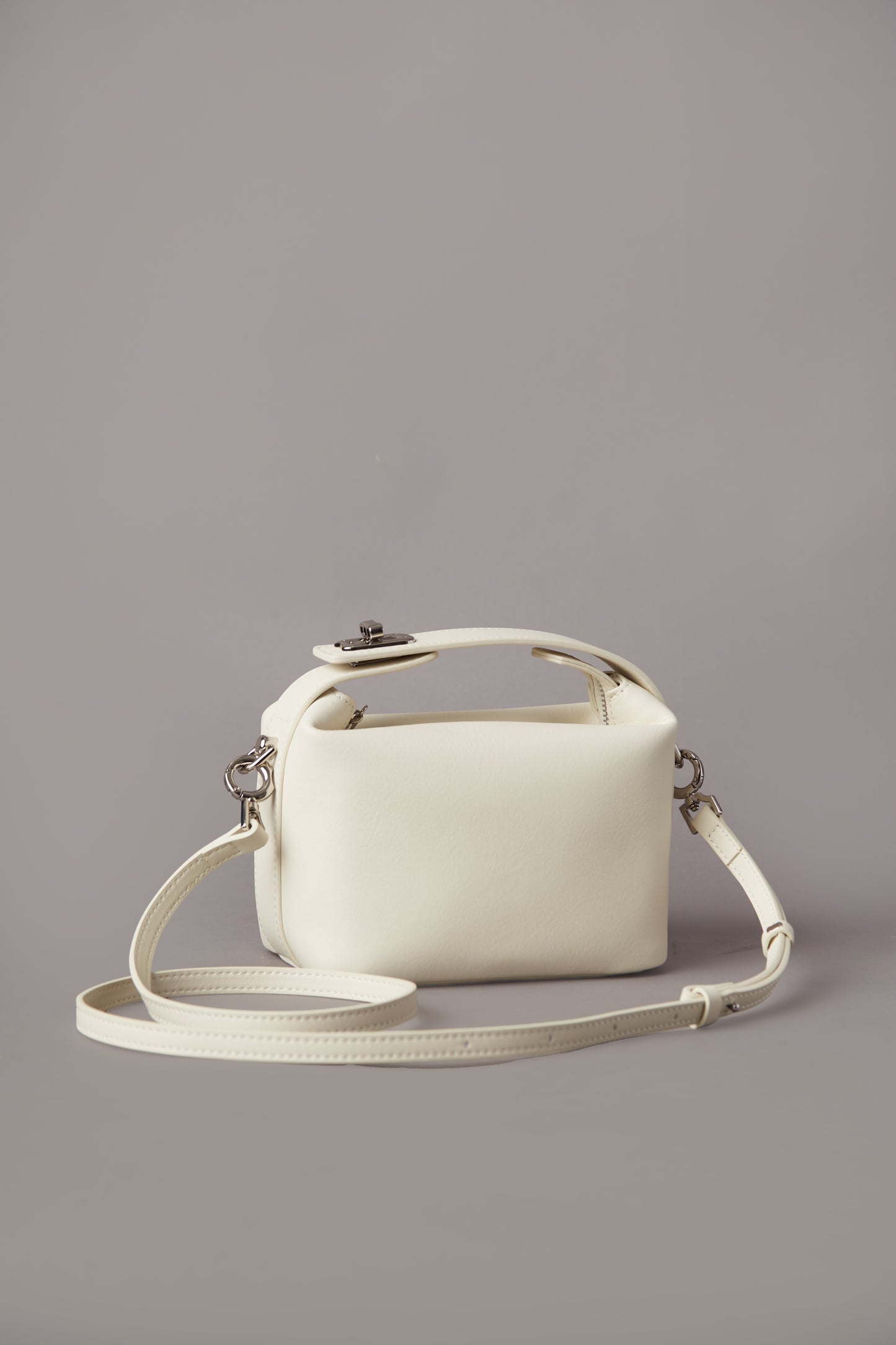 Liora - Ladies Leather Handbag, Ivory