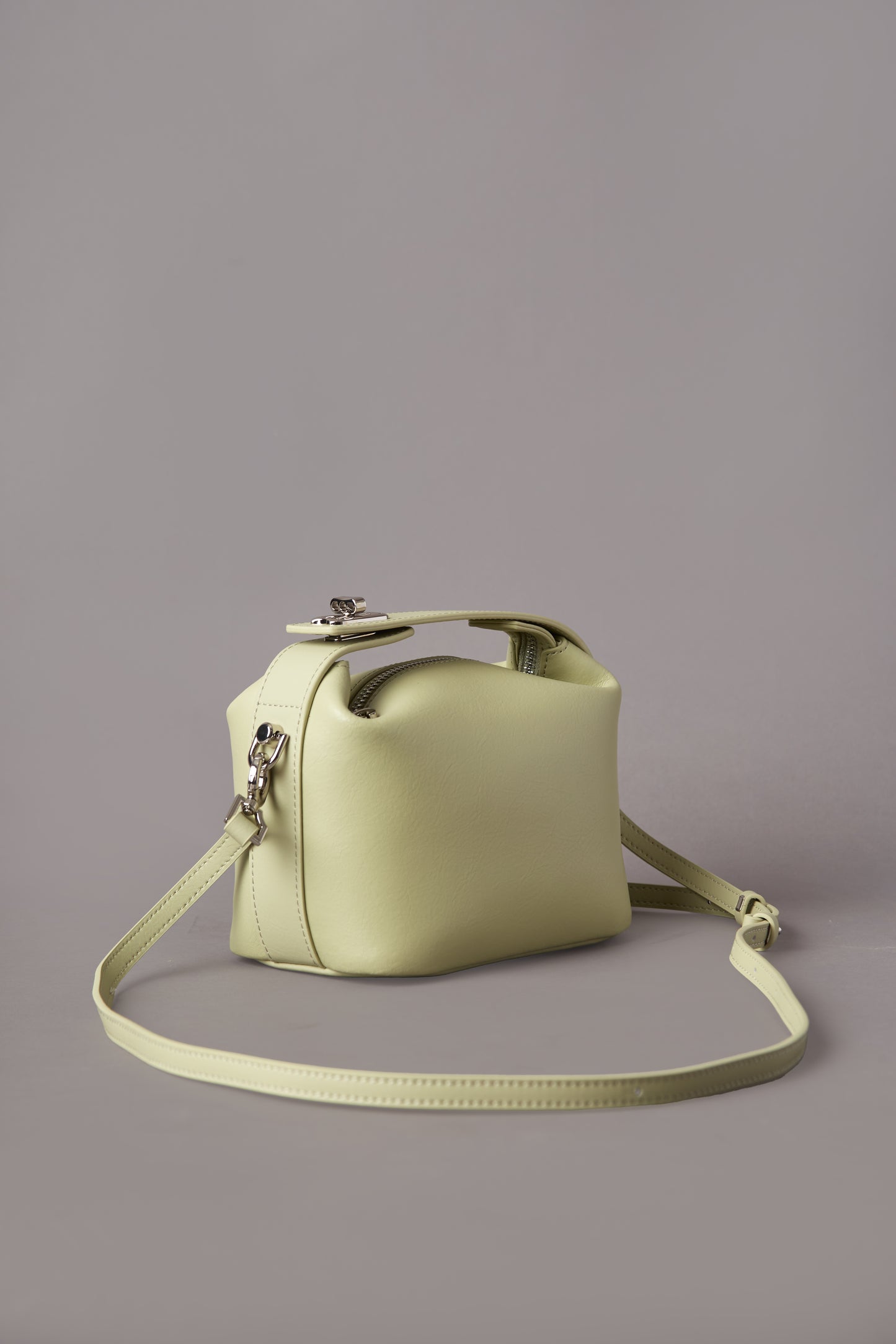 Liora - Ladies Leather Handbag, Avocado green