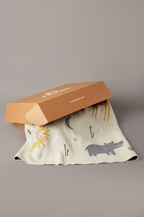 Baby Blanket With Animal Design