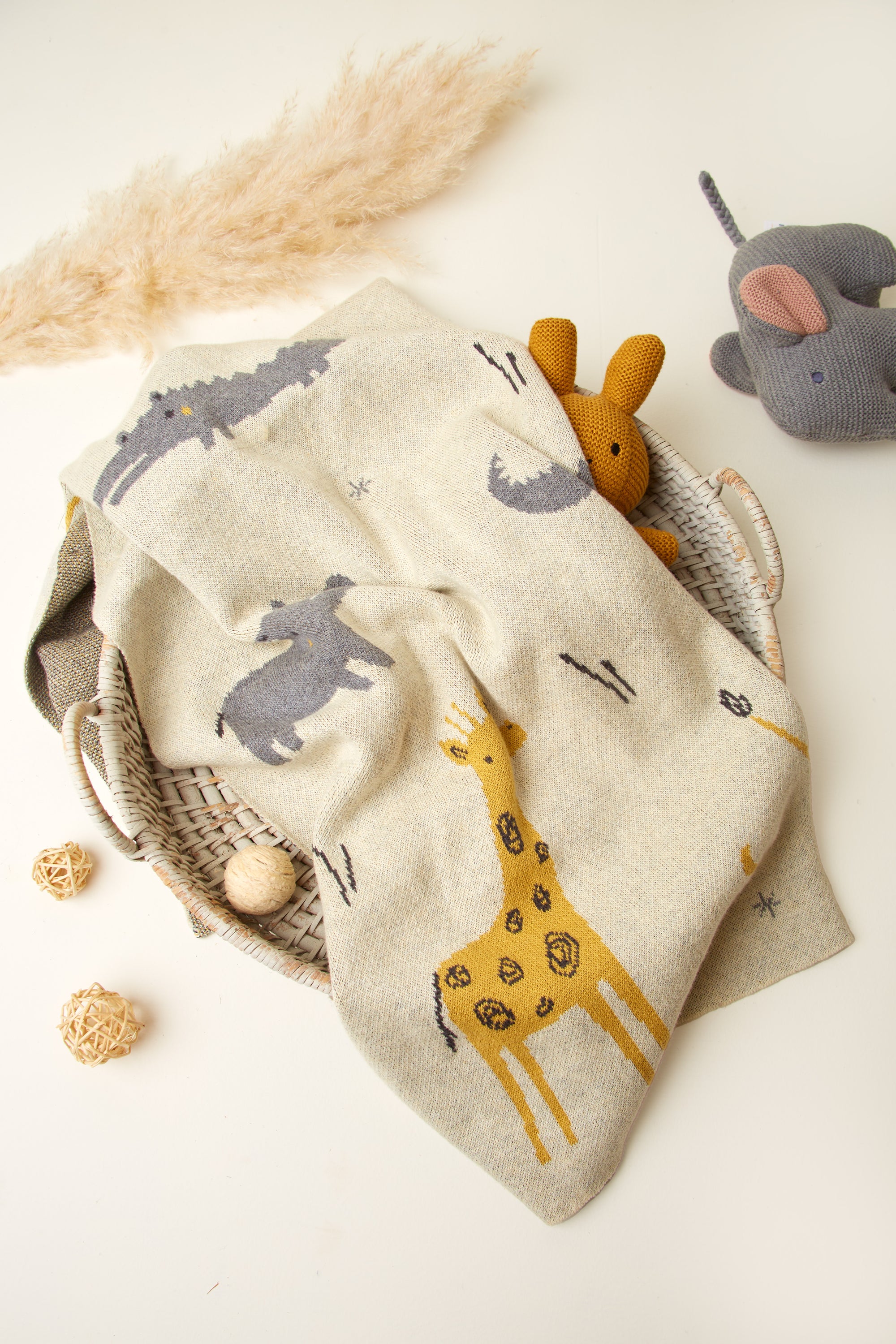 Baby Blanket With Animal Design