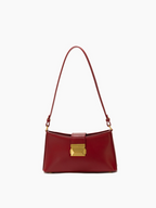 Felice - Ladies Baguette Bag, Faux Leather | Red