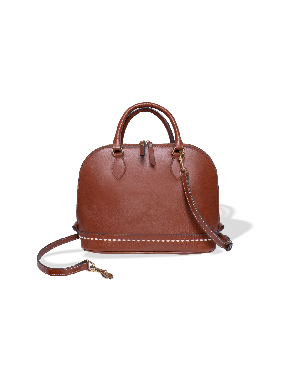 Anette — Leather Satchel Bag