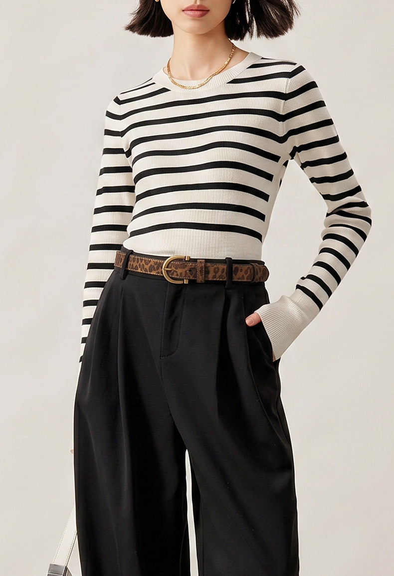 Sophie - Ladies leather Belt, animal print