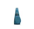 Jolie - Ladies Leather Hobo With Hanging Airpod Case | Teal Blue