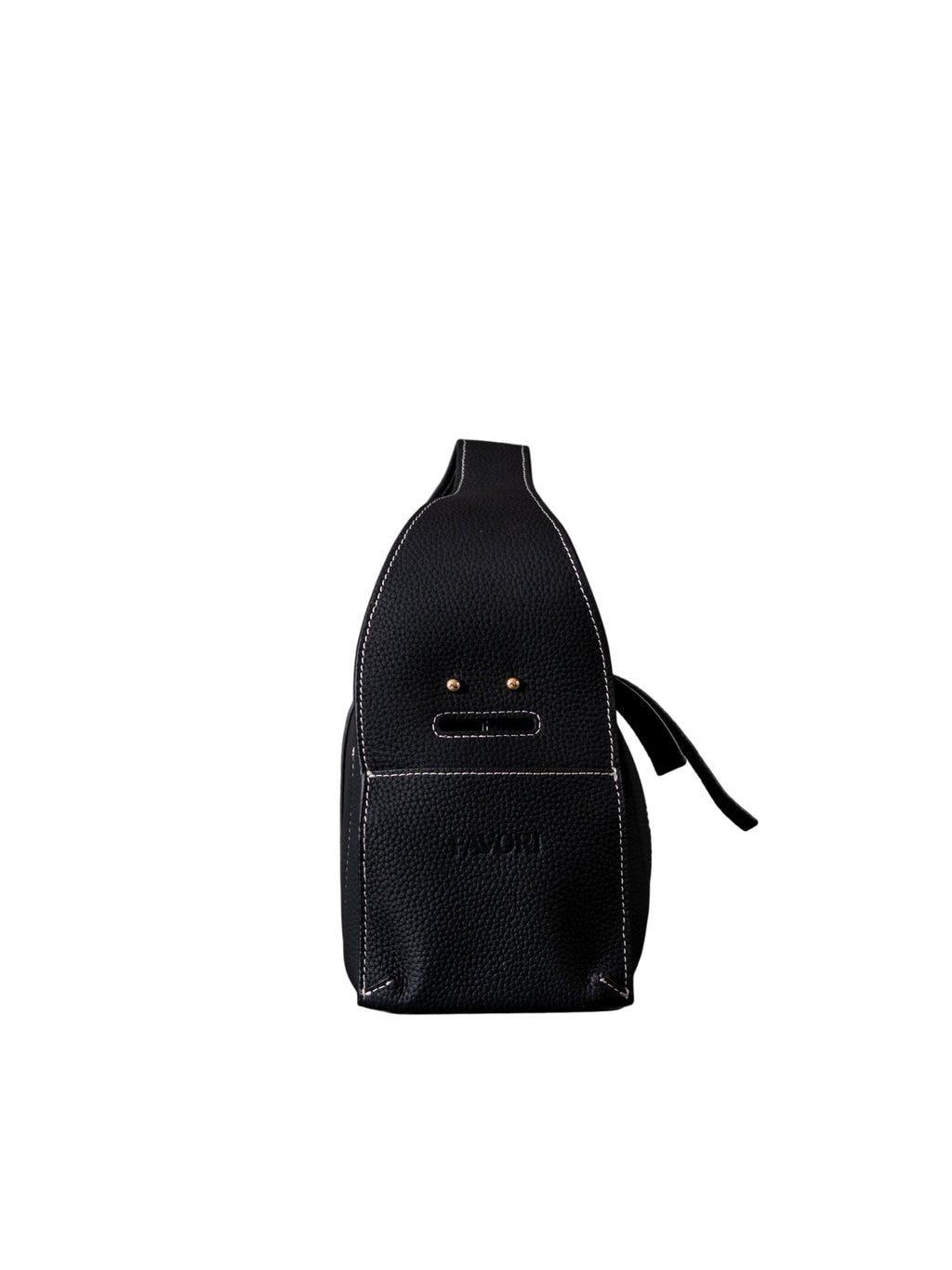 Pelle - Ladies Leather Baguette Bag | Black