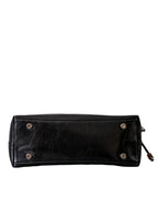 Terra - Ladies Leather Satchel Bag | Black