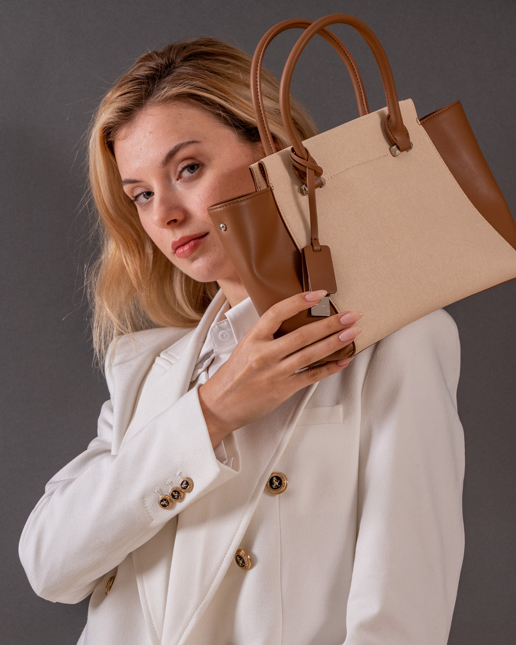 Umber - Ladies Leather Satchel Bag
