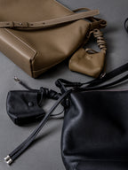 Lusso - Ladies Leather Satchel Bag | Taupe