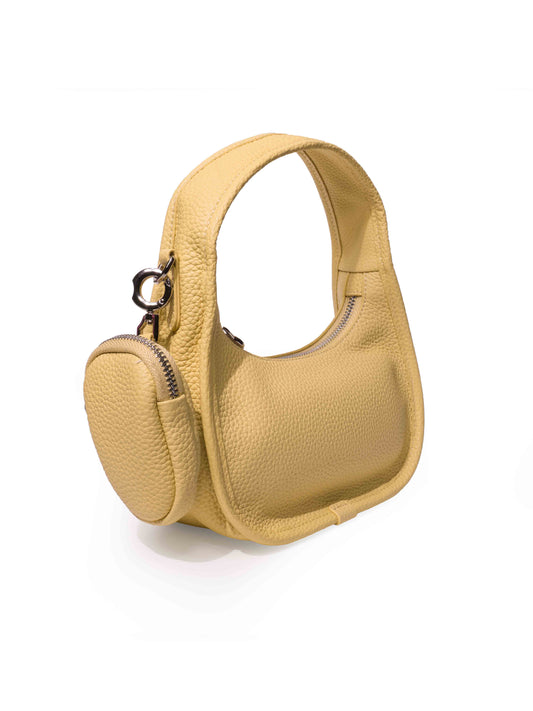 Jolie - Ladies leather hobo with hanging airpod case