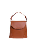 Vienna - Ladies Leather Structured Bucket Bag | Tan