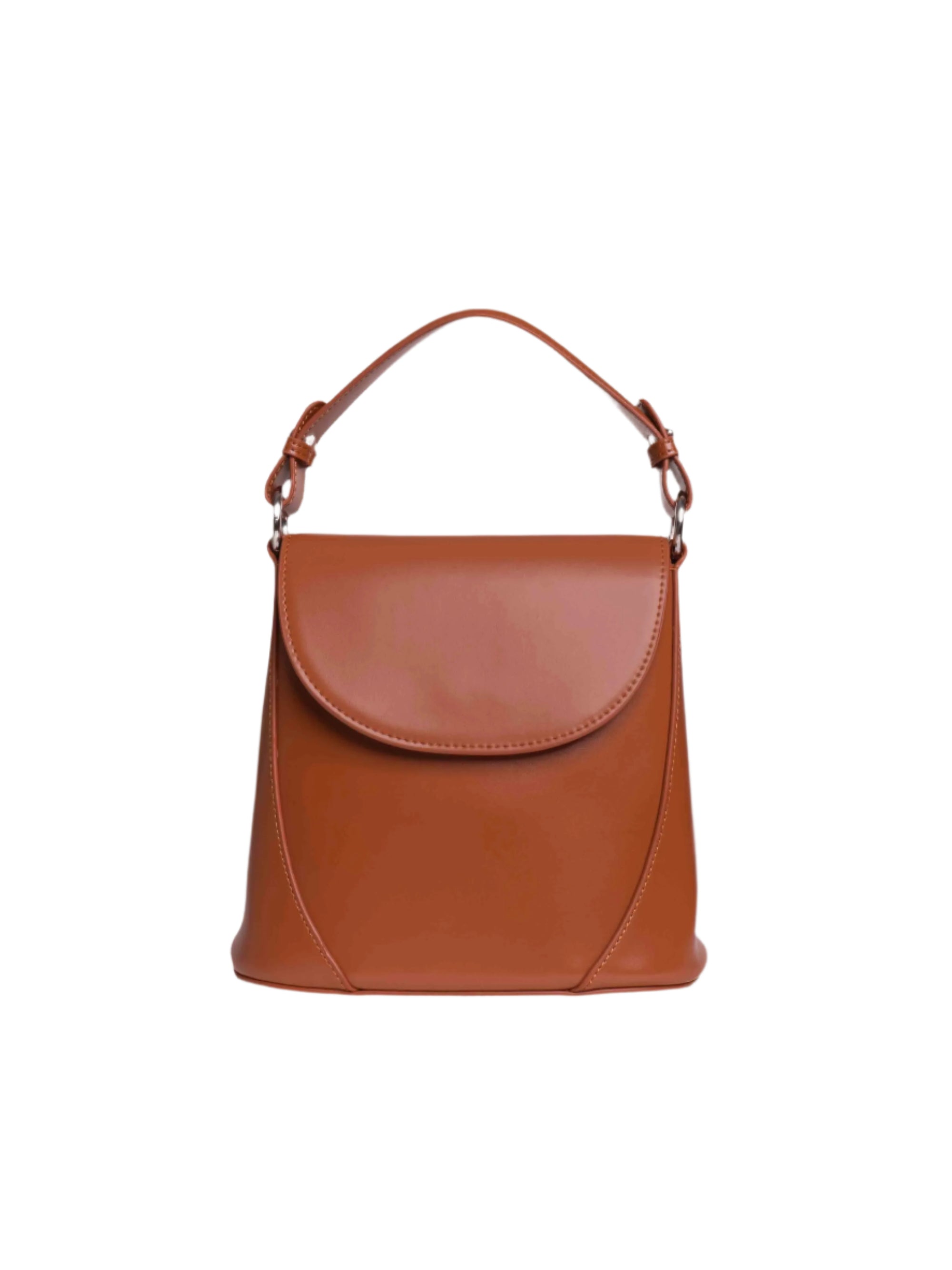 Vienna - Ladies Leather Structured Bucket Bag | Tan