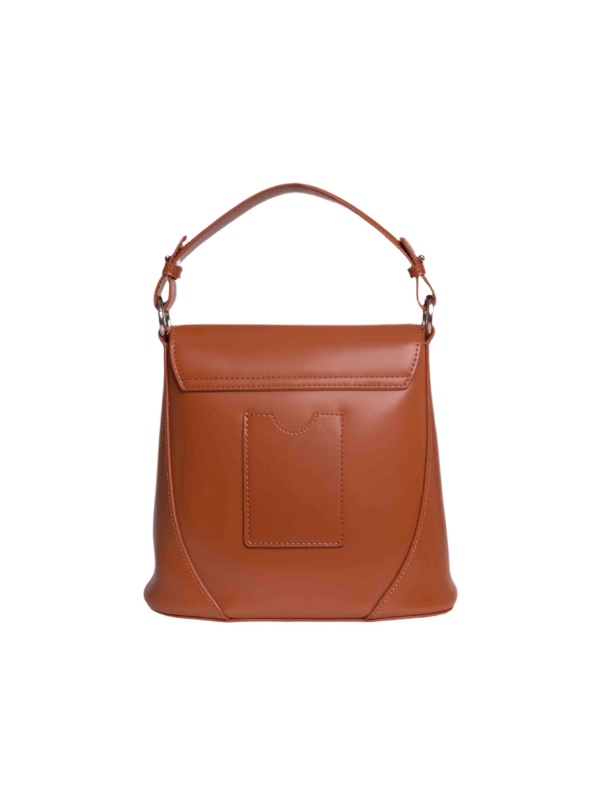 Vienna - Ladies Leather Structured Bucket Bag | Tan