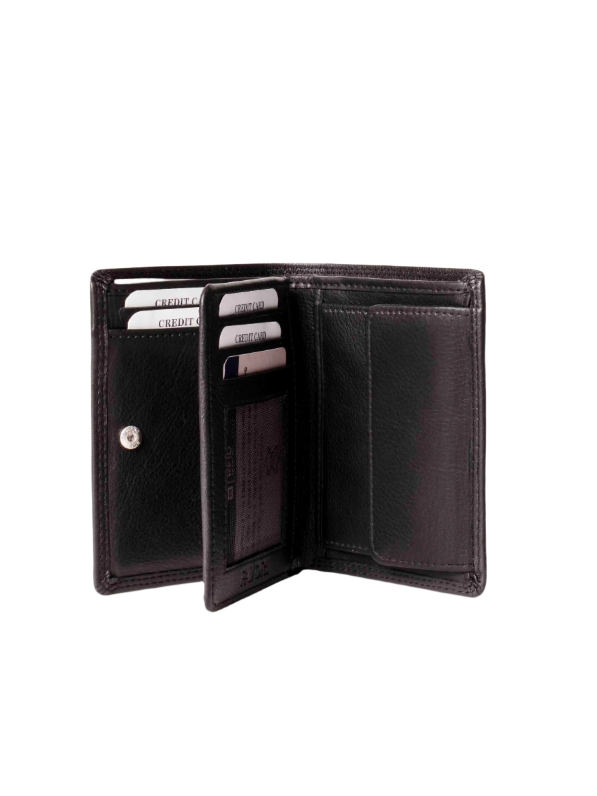 Filato Portrait Men's Leather Wallet With RFID | Black