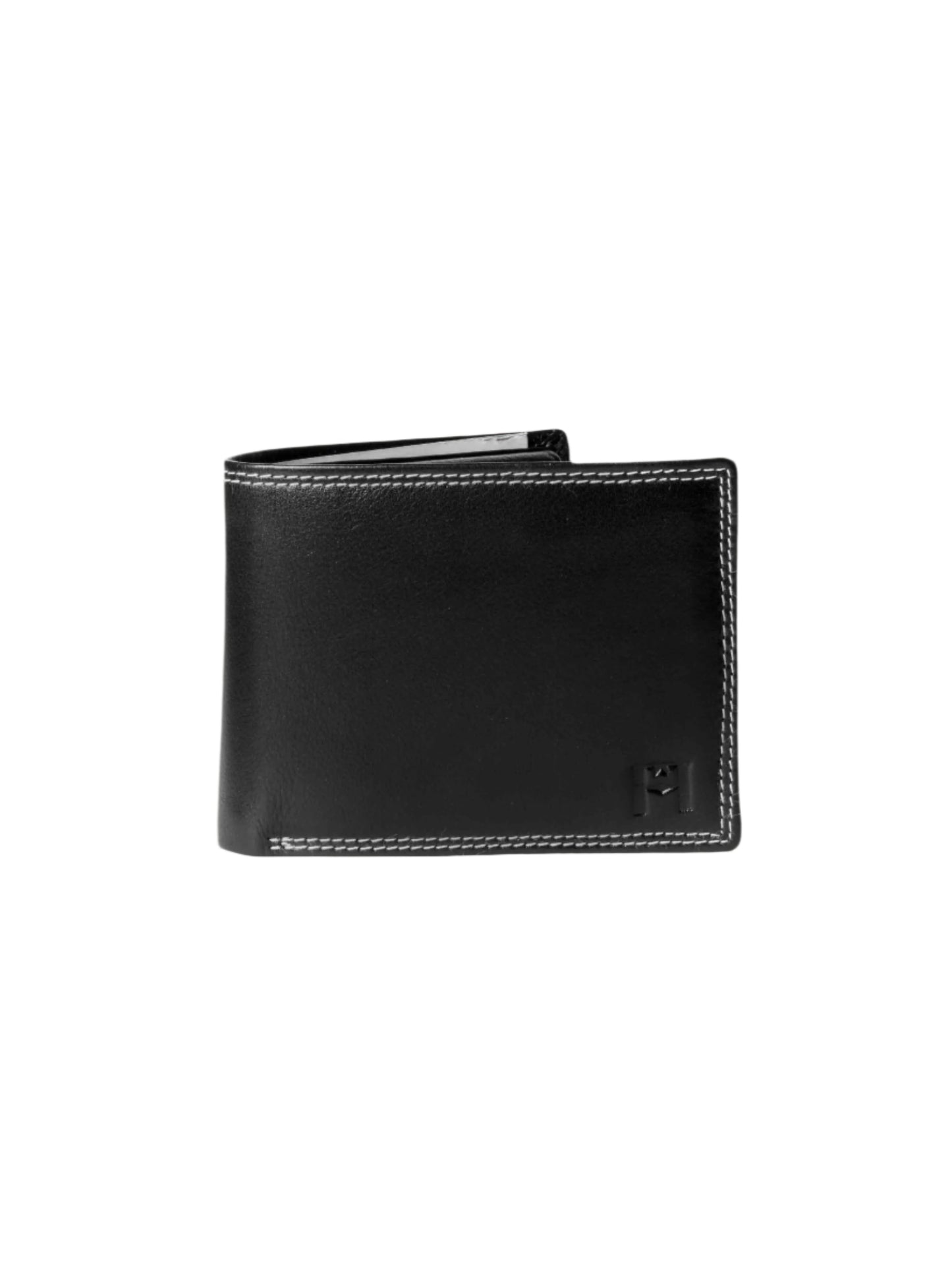 Filato Bi-Fold Men's Leather Wallet With RFID | Black