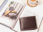 Filato Bi-Fold Men's Leather Wallet With RFID | Dark Brown