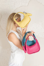 Jolie - Ladies Leather Hobo With Hanging Airpod Case | Butter Yellow