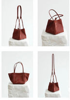 Scatto - Ladies Leather Hand Bag I Dark Red