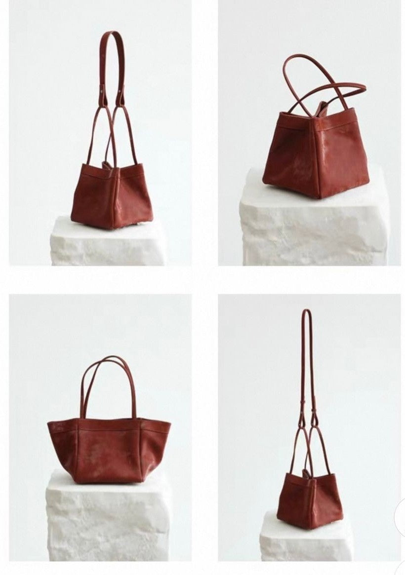 Scatto - Ladies Leather Hand Bag I Dark Red